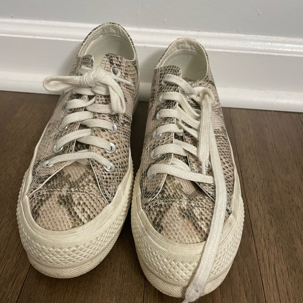 Ladies Python Sneakers. Size 8 - image 1